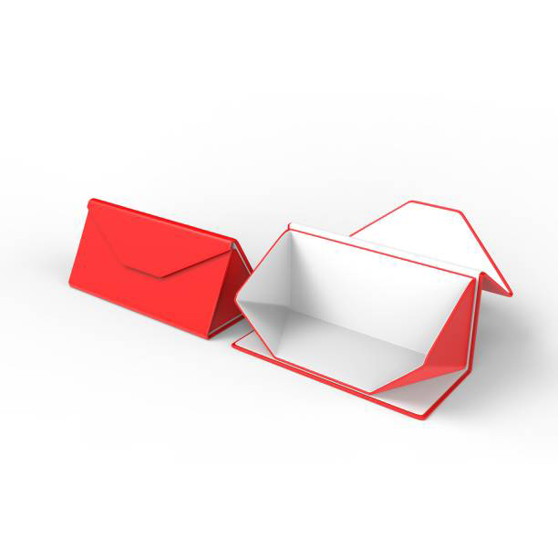 Blank Folding Triangle Magnetic Hard Case Box for Sunglasses for branding design.